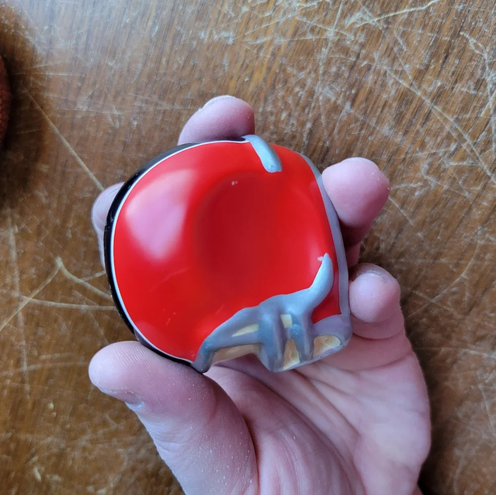 ceramic football and helmet salt and pepper shakers